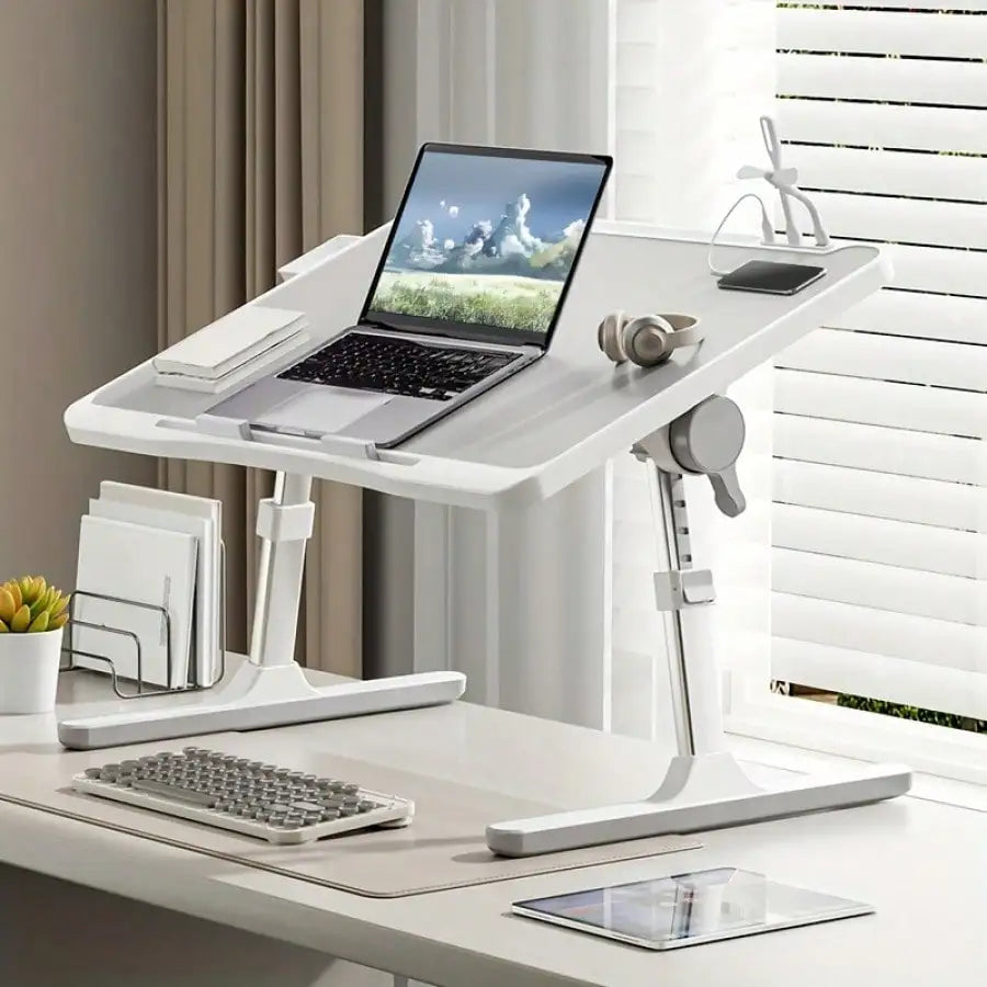 Adjustable Height And Angle Folding Desk, Home Office Computer Desk, Portable Laptop Desk Foldable Laptop Bed Tray Desk Magic Electronics S2180801974814e3c8776f9bb74640532e