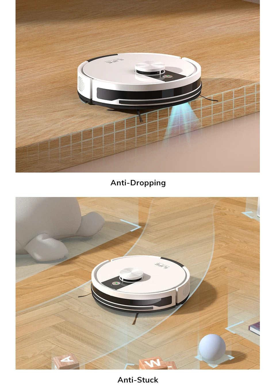 ILIFE A12 Pro Robot Vacuum and Mop Combo,LIDAR Navigation, self collection dust, 3000Pa suction, app/remote control Magic Electronics S21f6d406d7a0401089bb823ef89f36d9O