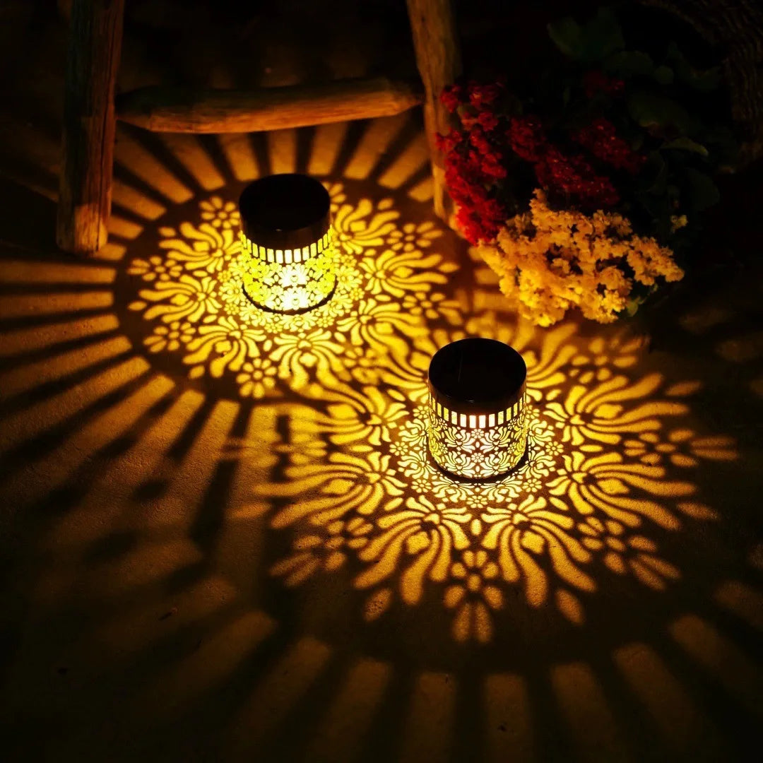View details for Solar Outdoor Wall Light with Floodlight Hollow Design Waterproof Garden Patio Courtyard Decorative Lamp for Fence Villa Door Solar Outdoor Wall Light with Floodlight Hollow Design Waterproof Garden Patio Courtyard Decorative Lamp for Fen