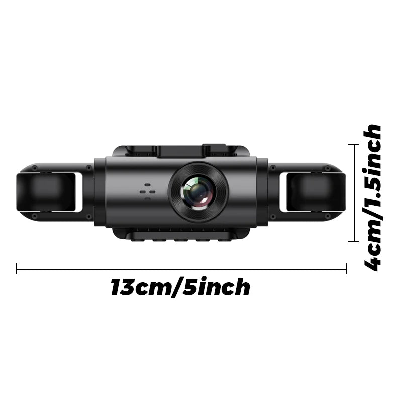 1080P Dashcam Car Dvr Front and Rear HD 4Cameras 2inch IPS4-Channel Recording Video Recorder Night Vision Recorder Black Box Magic Electronics S22f16eb27c7c45e3b113aae58ec693e34