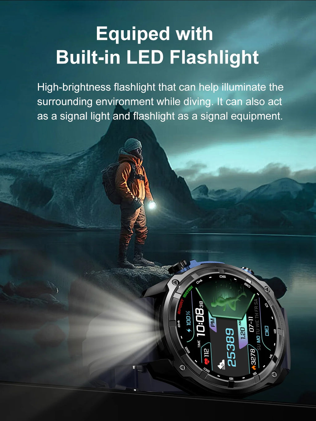 2026 New T-REX Pro Dual-Band AGPS Smartwatch Built-in Offline Map 10ATM Waterproof 30-Days Battery Compass Men Militray Watches - Magic Electronics