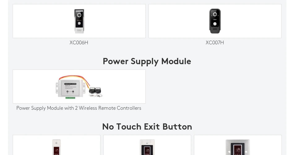 HOMSECUR 4 Wire Tuya Smart APP HD Video House Door Phone Kit with 7" Touch Screen Monitor IP65 Doorbell Camera Record Snapshot - Magic Electronics