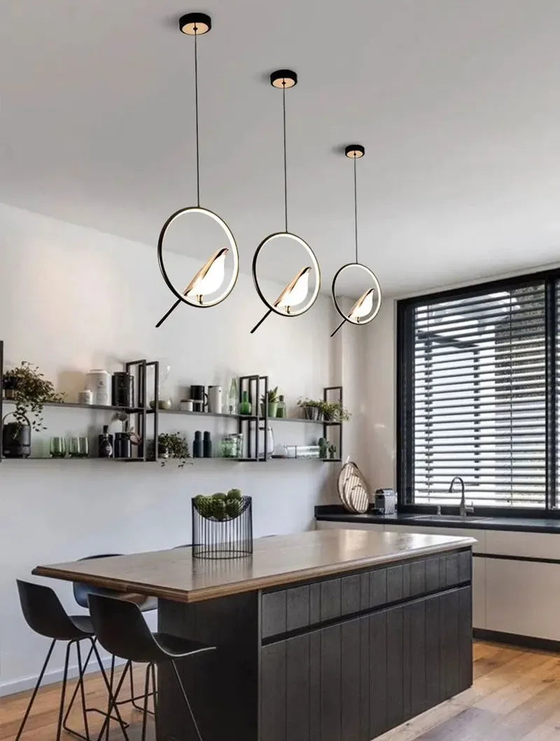 LED Gold Silver Magpie Bird Pendant Light Chandelier for Bedroom Living Room Indoor Hanging Lamp AC110v 220v Drop Shipping Magic Electronics S23a5ad74359349d29dd2aea65daa68c9j