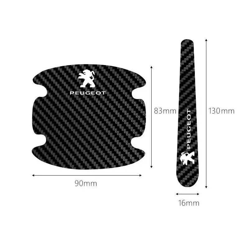 Car Door Handle Bowl Sticker Anti-collision Strip Decals for Peugeot 306 307 308 2008 3008 508 406 407 408 206 207 208XS Rifter Magic Electronics S24335d2257834eacaac6206e599af5edl