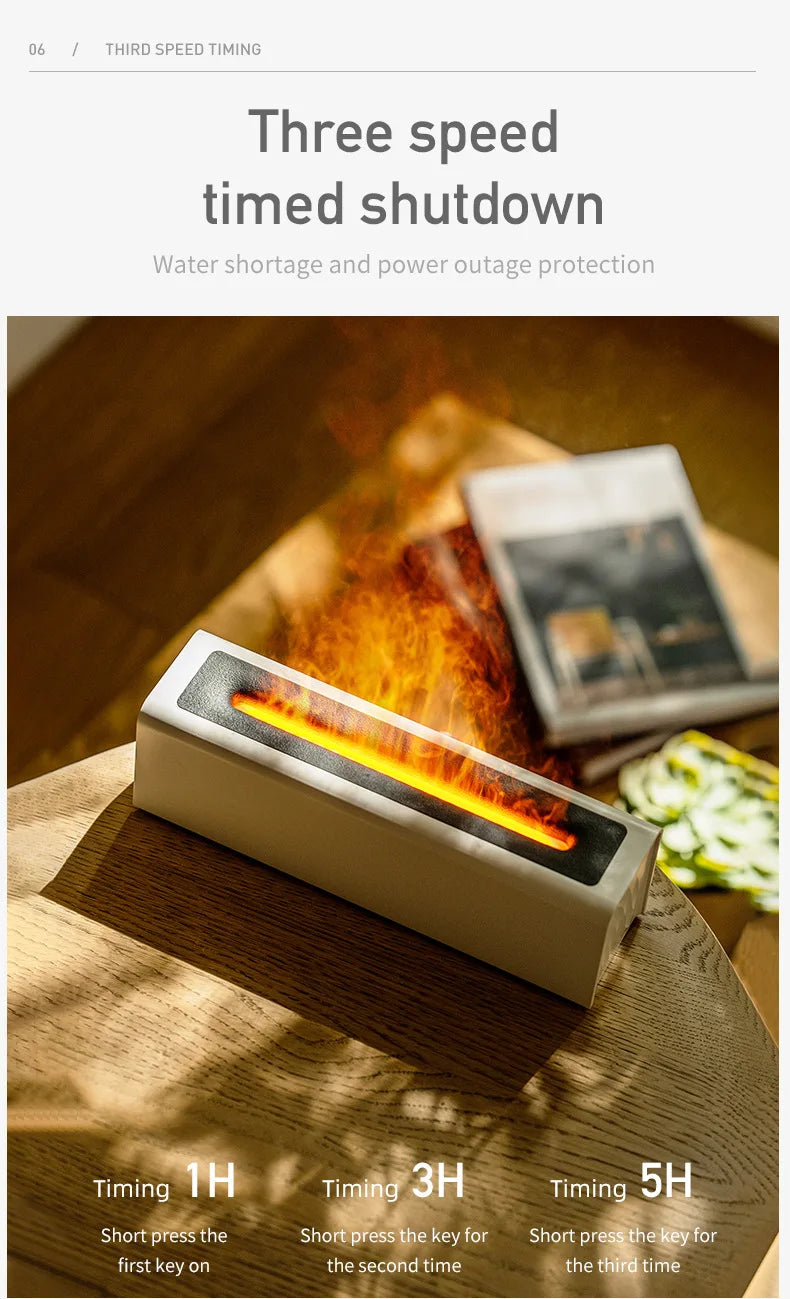 Colorful Simulation Flame Diffuser USB Plug-in Fragrance Office Home Flame Humidification Diffuser Diffuser Magic Electronics S2435ec428a52479dbe0f10010426e940T