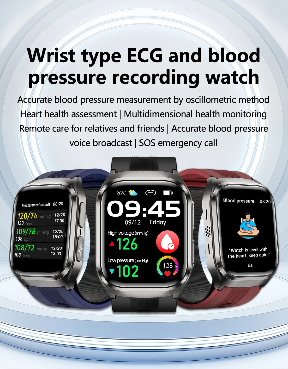 2026 New Upgrade AI Diagnostic Airbag Precise Blood Pressure Health SmartWatch Uric Acid ECG Blood lipids Smartwatch Men Women Magic Electronics S247881f566ac4a278fc25c657db0fa66M