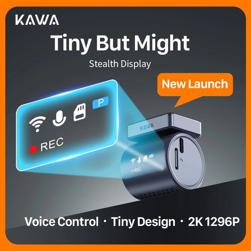 2K KAWA MINI 3 Pro Cameras for Car DVR Tiny Dash Cam 24 Parking Auto Video Recorder WiFi APP Voice Control Car dashcam - Magic Electronics