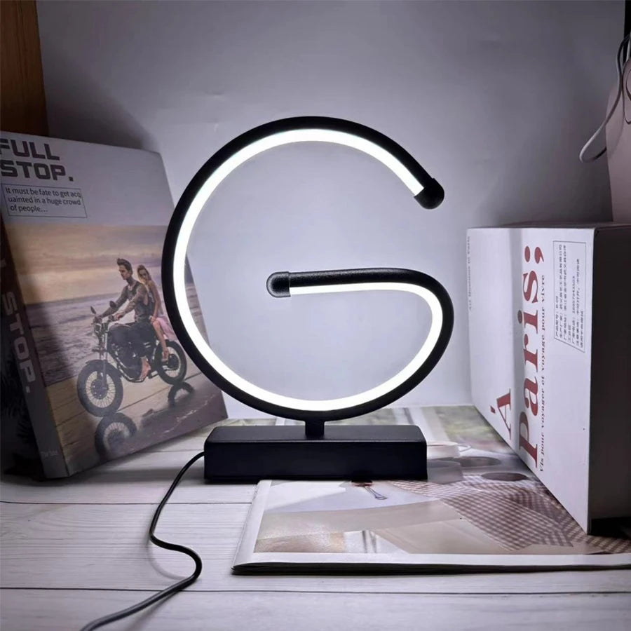 Creative Spiral LED Night Light 3 Colors Dimmable Desk Lamp Reading Light for Living Room Office Desk Bedroom Bedside Decor - Magic Electronics