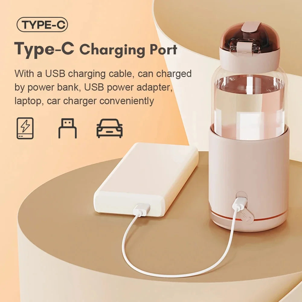 Portable Electric Baby Bottle Warmer USB Charge 300ML Outdoor Dissolve Formula Milk Instant Travel Portable Water Warmer Heater Magic Electronics S255d28c3a7654b7a85878dd803ad8d2fY