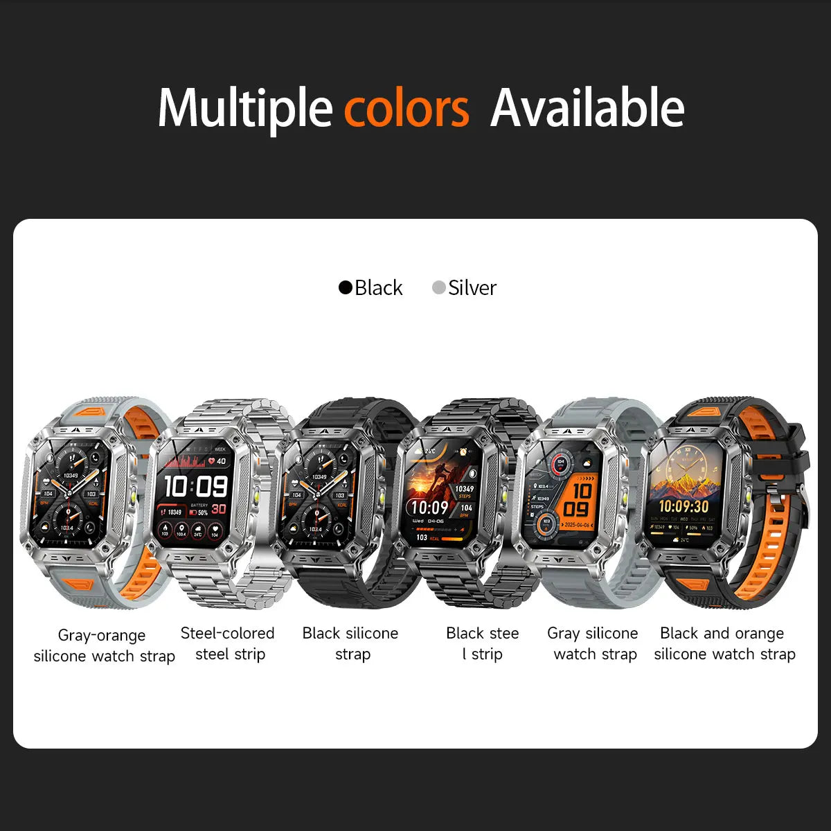 2026 Military outdoor SmartWatch Fitness Clock Men 2.01 inch AMOLED Screen 1400mAh Battery Flashlight Call Waterproof Smart Band Magic Electronics S257305f572cf4b93a5bc40c4a40cb17cD