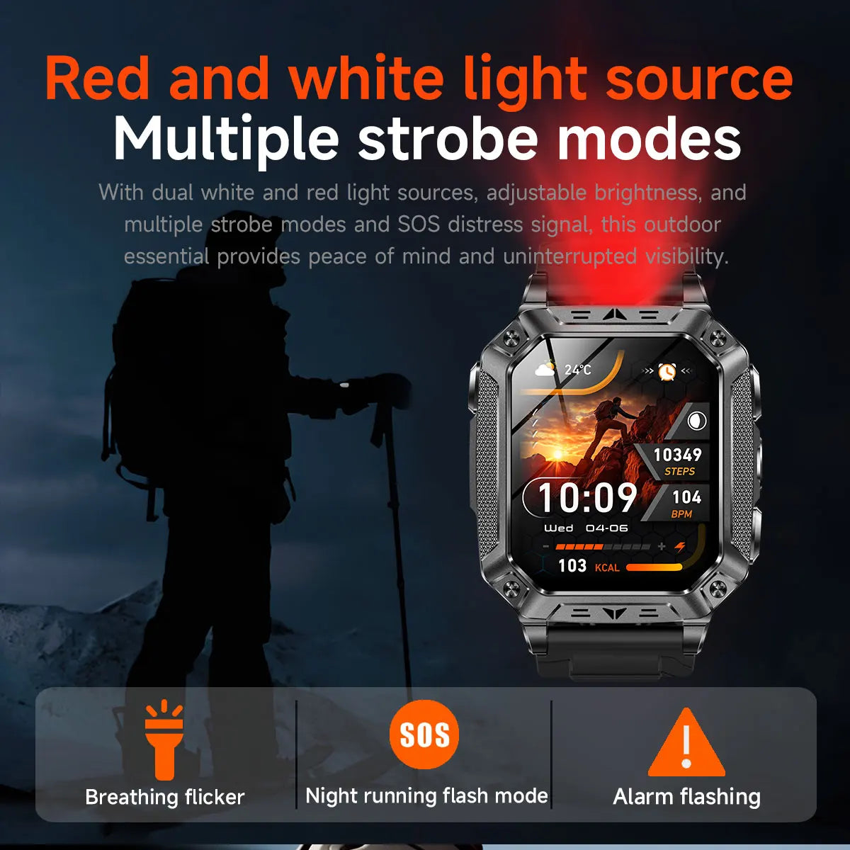 2026 Military outdoor SmartWatch Fitness Clock Men 2.01 inch AMOLED Screen 1400mAh Battery Flashlight Call Waterproof Smart Band Magic Electronics S262b335fad154af8999f1b3fe354a159W