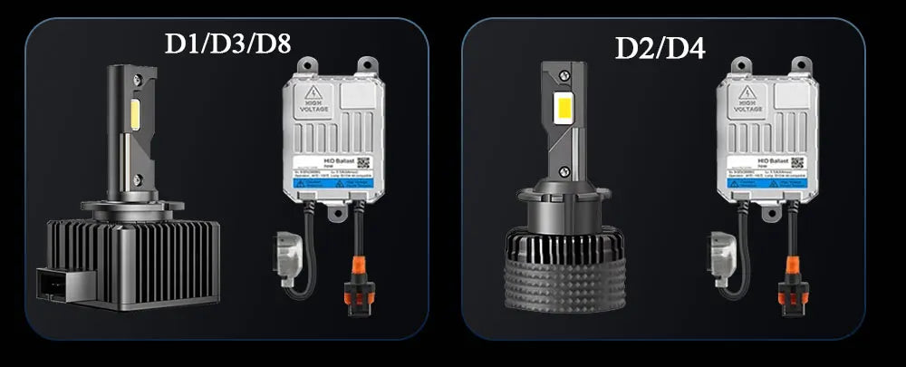 D1S D3S LED Headlight Canbus 1000W 1500000LM D4S D2S D8S Auto Bulbs Two-sided D1R D2R D3R D4R Car Lamp Xenon HID 6000K 12V 24V - Magic Electronics