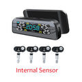 Universal Smart Solar TPMS Tire Pressure Sensor Car Tire Pressure Monitoring System with 4 Wheel Internal External Sensors TMPS Internal Sensor Magic Electronics S27ddea652fb745fabfac3c473a21a67cb Internal Sensor