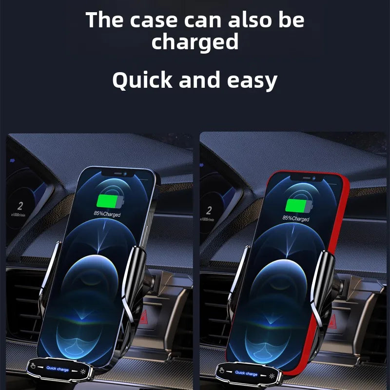 Wireless Charger For Car Mobile Cell Phone Holder Support For Mobile Car Mount Automotive Electric Induction Auto Clamping Magic Electronics S284bd450c71844a787fc9d3e9282410dh
