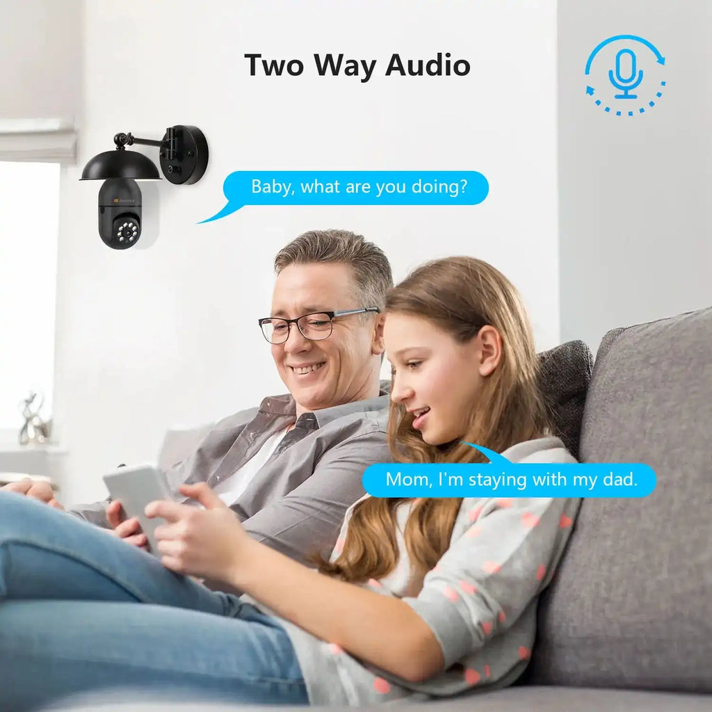 Jennov 2Pcs 2K WiFi Light Bulb Security Camera Wireless Outdoor - Cameras for Home Security Outside, Light Socket Indoor Camera - Magic Electronics
