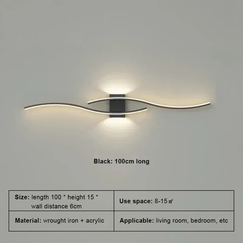 LED Wall Lamp Smart Remote Control Adjustable Color Temperature Brightness Bedroom Living Room Home Upper and Lower Led Lamps - Magic Electronics