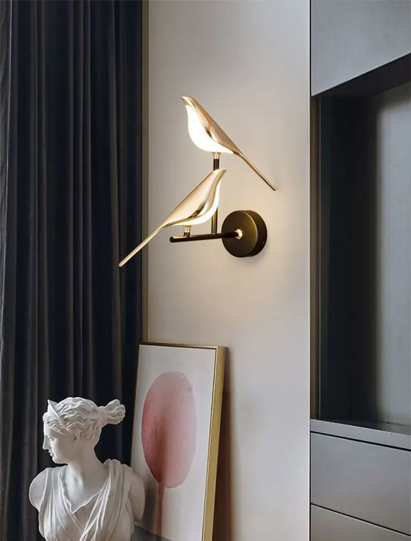 LED Gold Silver Magpie Bird Pendant Light Chandelier for Bedroom Living Room Indoor Hanging Lamp AC110v 220v Drop Shipping Magic Electronics S2945faa458ae48bca036e93f1380da2e5