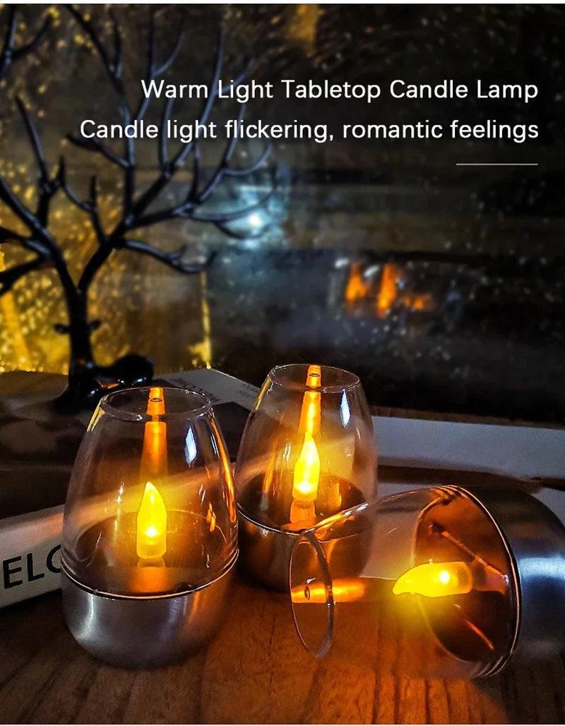 LED Solar Candles Light Flameless Rechargeable Night Light For Wedding Party Garden Decor Outdoor Waterproof Solar Candles Lamp Magic Electronics S29d124798a2341f4a5cf179cc8e560f4R