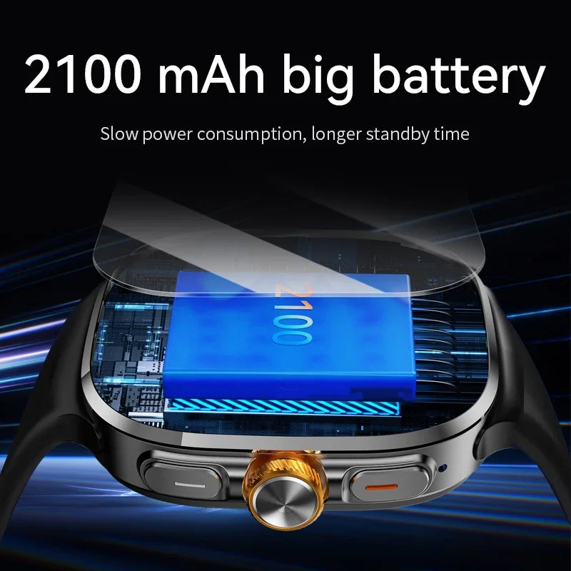 New M99 5G Cellular Version Smartwatch 2.4inch Amoled Larger Screen Android Smart Watch With Rotary Camera Sim Card Slot WIFI - Magic Electronics