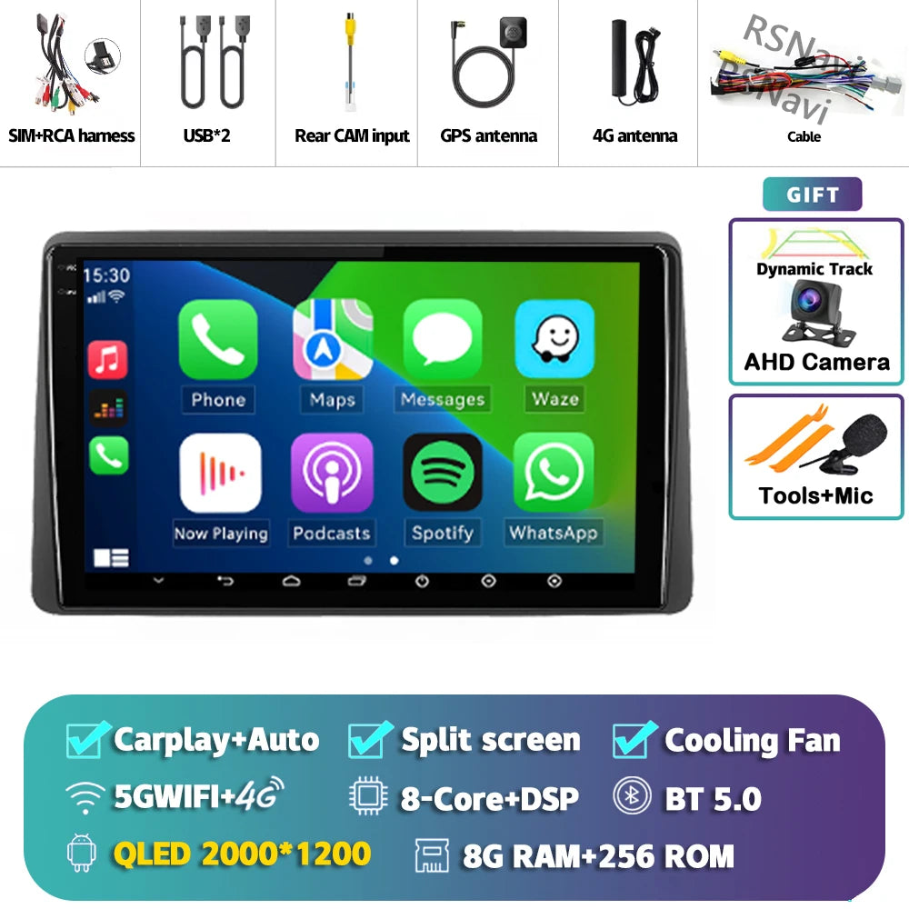 Android 15 Carplay Auto For Renault Duster HM 2 2020 - 2023 Arkana 1 I 2019 - 2023 Car Radio Navigation Video Player 2Din Stereo 2K 8G-256G CAM Magic Electronics S2a71cb155cf34fa080a397a4fa75878ab 2K 8G-256G CAM