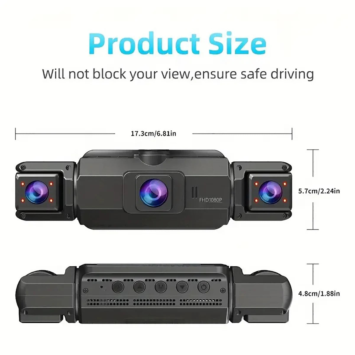 Dash Cam 4Channel 360° Car Camera Black Box 128G Front Left Right Rear View Car DVR Video Recorder G-Sensor 24H Parking Monitor Magic Electronics S2a8e9326a10744ab80039b6f2b7170b6Y