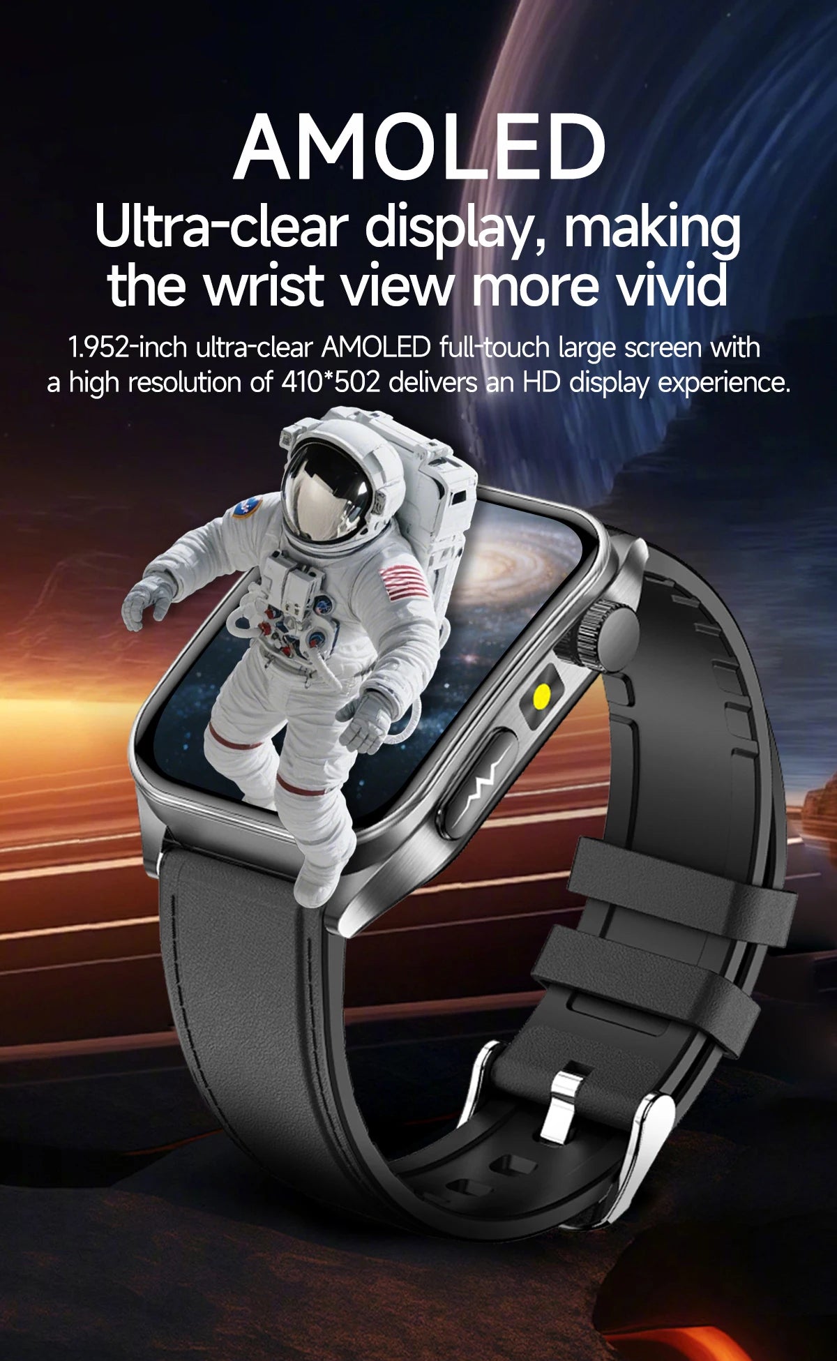 New Laser Treatment Three High Smart Watch Men ECG Heart Rate Uric Acid Health Tracker 1.95 inches Sapphire Glass SmartBracelet Magic Electronics S2aa4b8370a154910b3d257535e2e2affb
