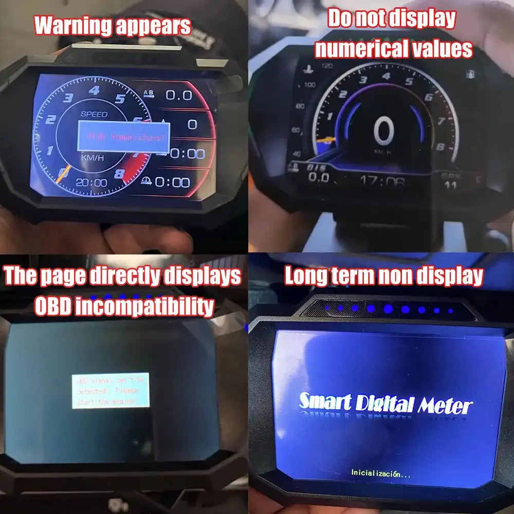 OBD + GPS HUD P24 Car OBD Head Up Display HUD on Board Computer Digital Speedometer Water Temp Fuel Consumption Slope Meter - Magic Electronics