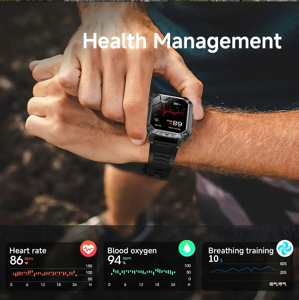 2026 Military outdoor SmartWatch Fitness Clock Men 2.01 inch AMOLED Screen 1400mAh Battery Flashlight Call Waterproof Smart Band Magic Electronics S2b8dfa0495d94c9596fef145796c7fbbq