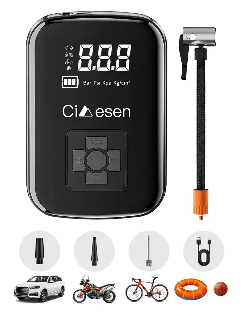1pc Car Wireless Air Pump 150PSI Portable Electric Tire Inflation For Car Bicycle Motorcycle Air Compressor Inflator US Shipping - Magic Electronics
