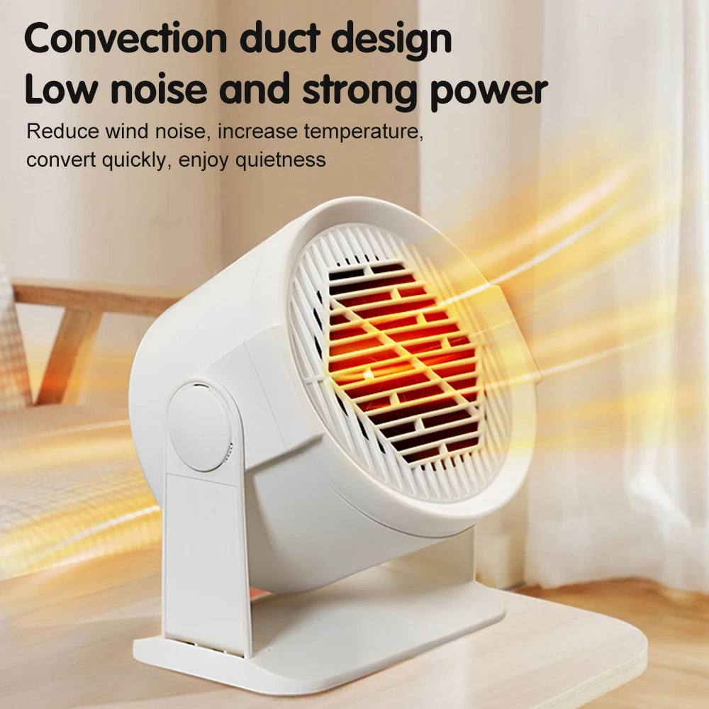 Portable Desktop Electric Heater for Home and Office, Mini Warm Air Fan for Desk Use and Foot Warmer for Cozy Comfort - Magic Electronics