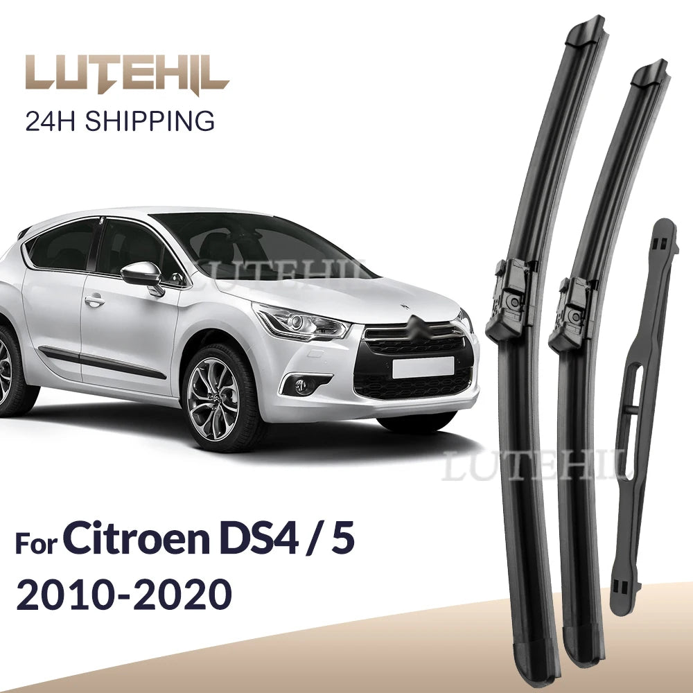 For Citroen DS4/5 2010-2020 2011 2012 2013 2014 Wiper Front & Rear Wiper Blades Windshield Windscreen Window Brushes 30"+26"+7" Magic Electronics S2d21e3773e7d4b9aa3aca2282cb5852bO