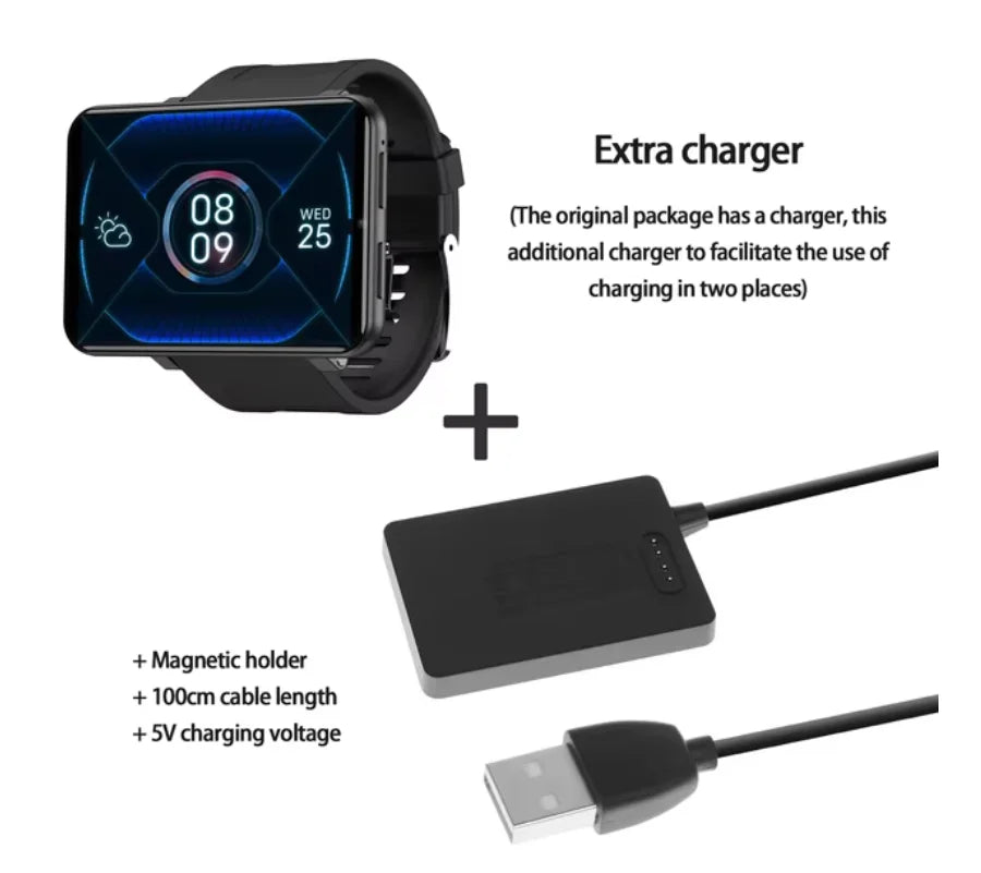 DM100 4G LTE 2.86" Android Smart Watch Android 7.1 OS Phone Watch 32 ROM 5MP Camera 480*640 Screen 2700mah Battery Smartwatch Magic Electronics S2deed29adf134a54be580cc0f16dc754n