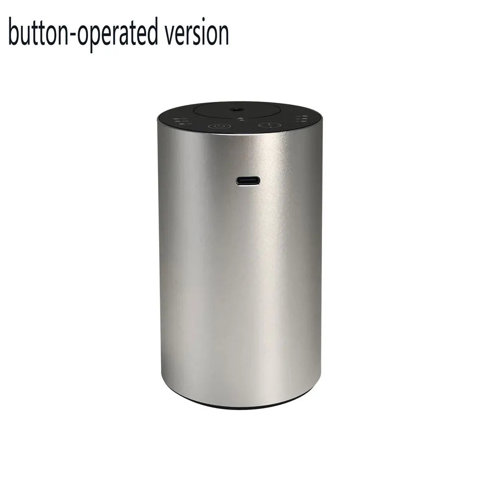 Portable Car Aroma Diffusers APP Connected Fragrance Smell Distributor Suitable for Office Home Car Fragrance Diffusers Button style-Silver Magic Electronics S2e393fdf9cf44ad5853cc8a992ee4487p Button style-Silver