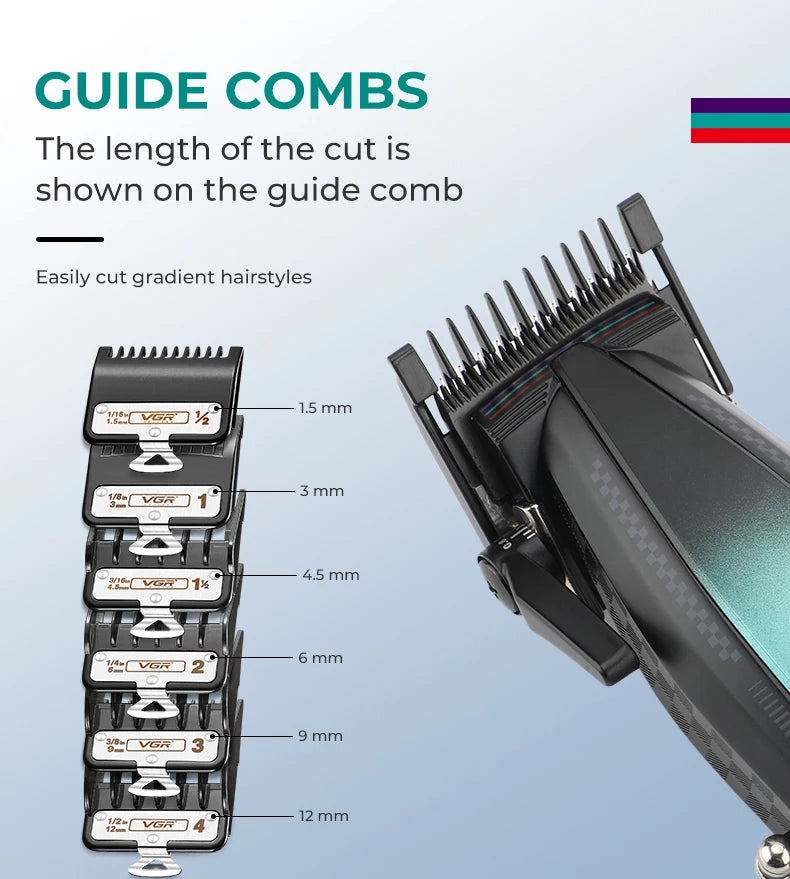VGR V-270 High end Hair Clipper Set Hair Salon Household Electric Hair Clipper Metal Mech Wind Alloy Blade 9000 RPM Hair Trimmer Magic Electronics S2e4ff2fe471f479d971d2777a0ada502x_666acb21-9328-4b53-819d-cafdf8c83896