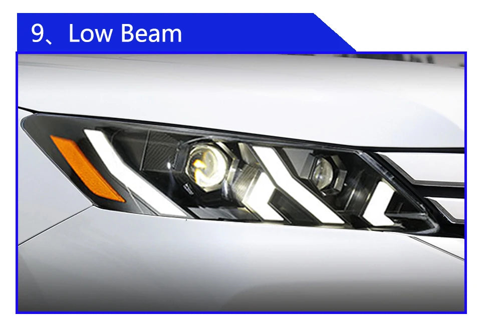 Car Headlight Assembly For Honda Accord 9th 2013-2015 Upgrade LED Lamborghini Style Projector Lens Car Tool Accessories - Magic Electronics