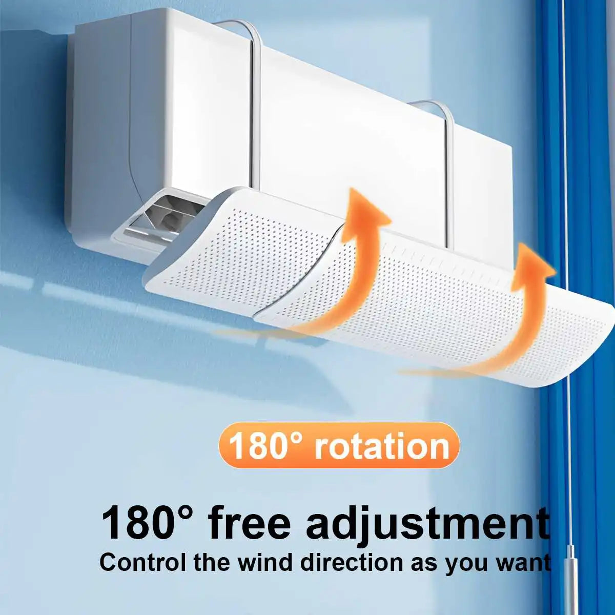 View details for Anti-Direct Blowing Air Conditioning Wind Deflector Wall-Mounted Outlet Baffle Hanging Conditioning Guide Cover Anti-Direct Blowing Air Conditioning Wind Deflector Wall-Mounted Outlet Baffle Hanging Conditioning Guide Cover
