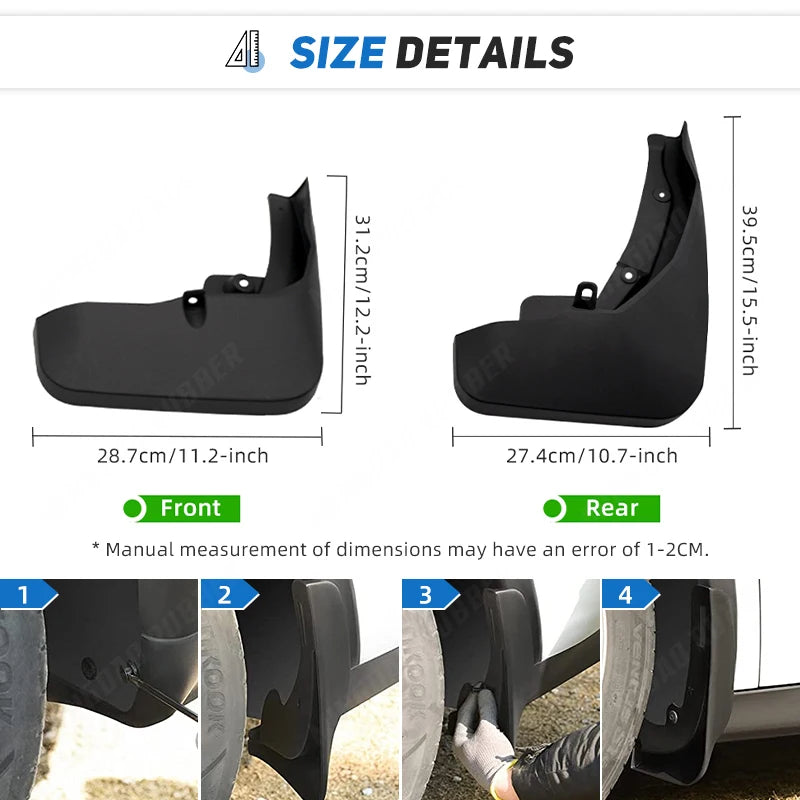 For Audi Q7 2020 2021 2022 2023 2024 2025 Fender Mudflaps Splash Guards Mudguards Mud Flaps car Accessories Magic Electronics S30b9628f38624870895847f9852d41d3w