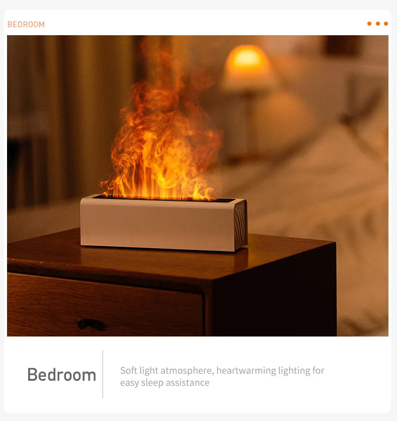 Colorful Simulation Flame Diffuser USB Plug-in Fragrance Office Home Flame Humidification Diffuser Diffuser Magic Electronics S325406286b2e48ec8ea22fcf5850fc58t