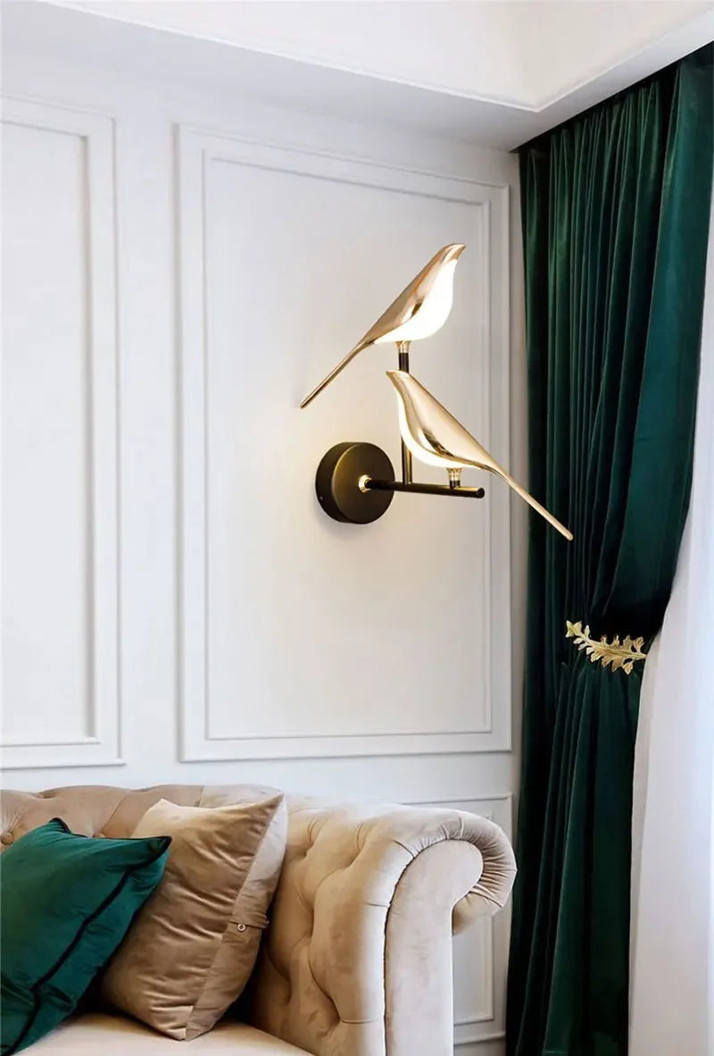 LED Gold Silver Magpie Bird Pendant Light Chandelier for Bedroom Living Room Indoor Hanging Lamp AC110v 220v Drop Shipping Magic Electronics S32a408581c9545b99144cec5f50370bfD
