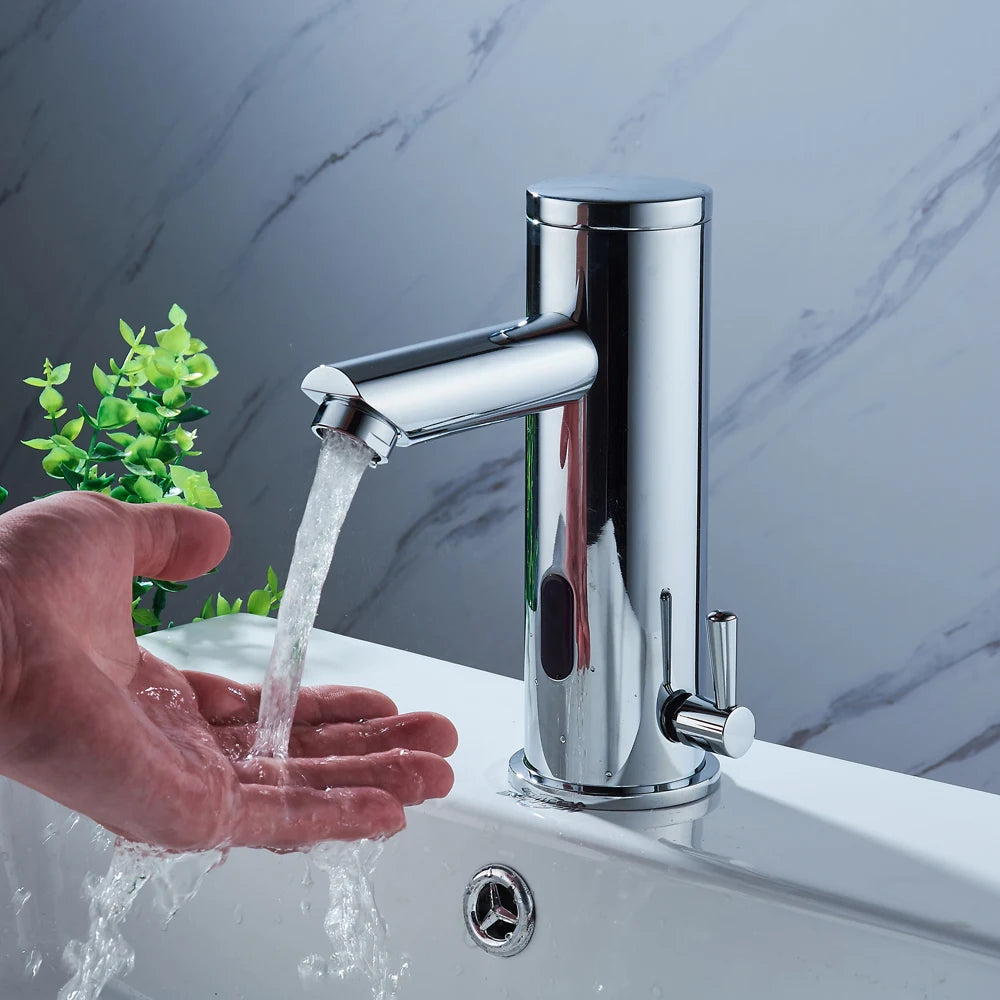 Infrared Bathroom Tap Bathroom Single Lever Faucets non-contact sink faucet Automatic Hand Basin Faucets Magic Electronics S32c3c5caffc54ca7af0d0122e2bd3d6d7