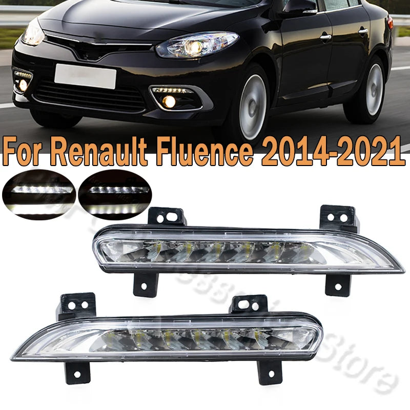 LED DRL Day Light Front Bumper DRL Daytime Driving Running Lamp For Renault Fluence 2014 2015 2016 2017-2021 266057986 266005976 Magic Electronics S32f4763246e340ed9fdf7b98f5785432w