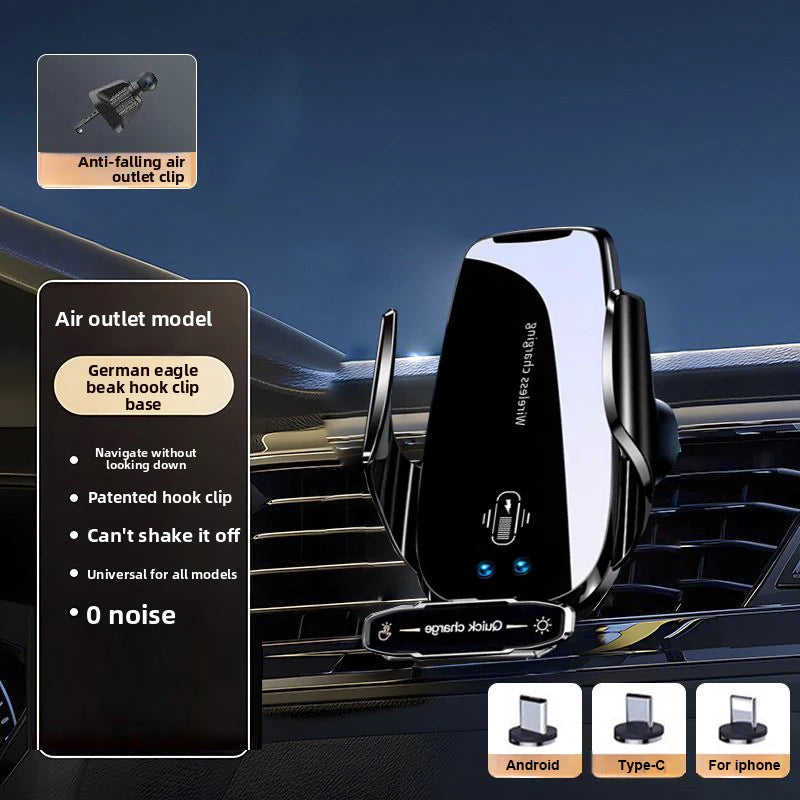 Wireless Charger For Car Mobile Cell Phone Holder Support For Mobile Car Mount Automotive Electric Induction Auto Clamping black Magic Electronics S3340e3216b054aa9b27ad5e34a1c1730b black