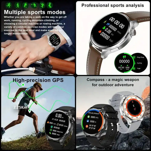 2026 New GPS SmartWatch BluetoothCall IP68 Waterproof AMOLED Screen Custom AOD Watch Face Sport Smartwatch Men Women Android iOS - Magic Electronics