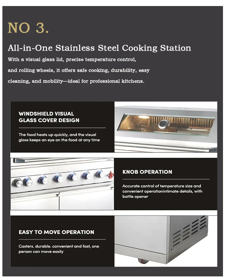 A Full Kitchen Suite Including Grill Cooktop Sink And Fridge With Waterproof Custom Outdoor Stainless Steel Cabinet For Backyard - Magic Electronics