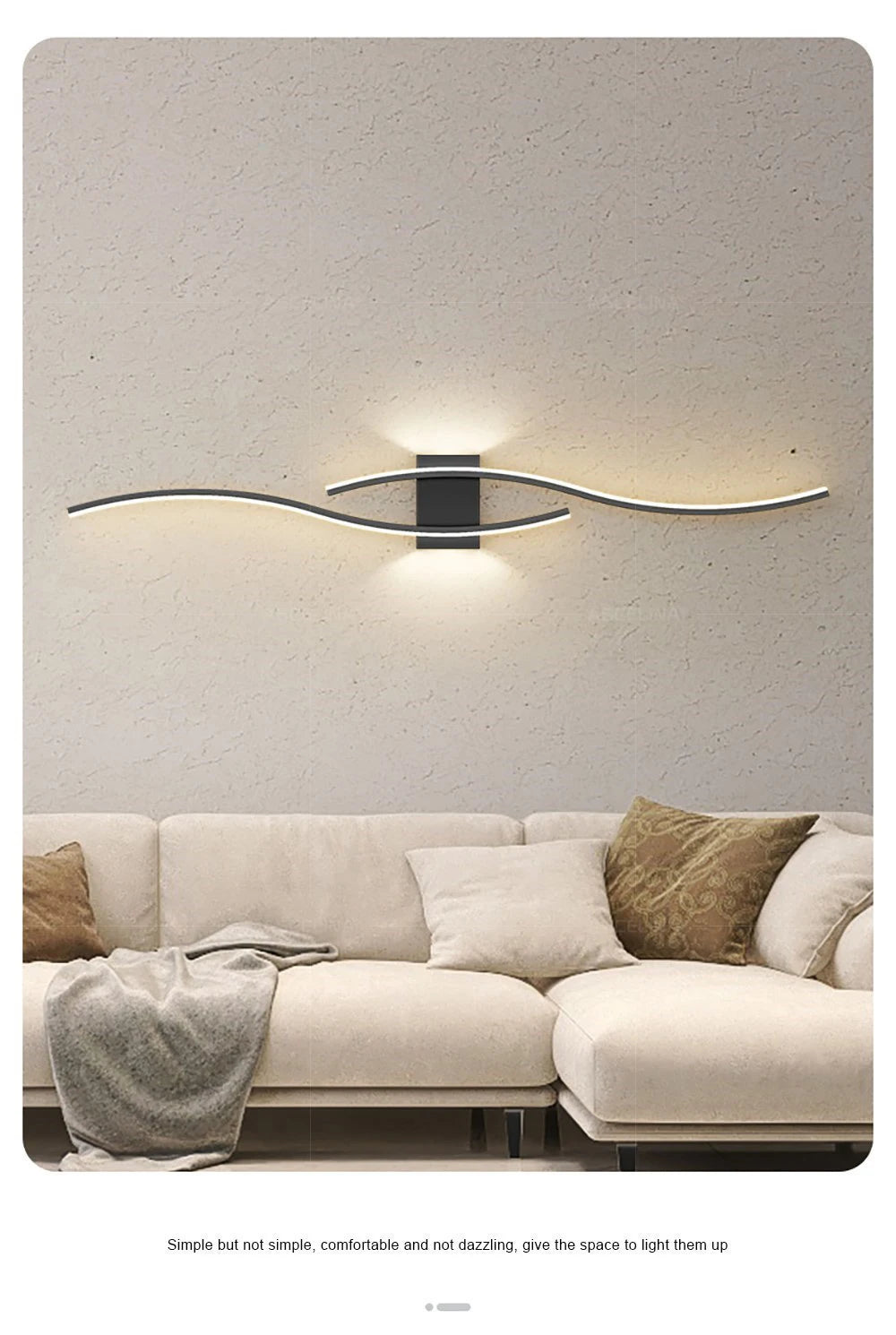 LED Wall Lamp Smart Remote Control Adjustable Color Temperature Brightness Bedroom Living Room Home Upper and Lower Led Lamps - Magic Electronics