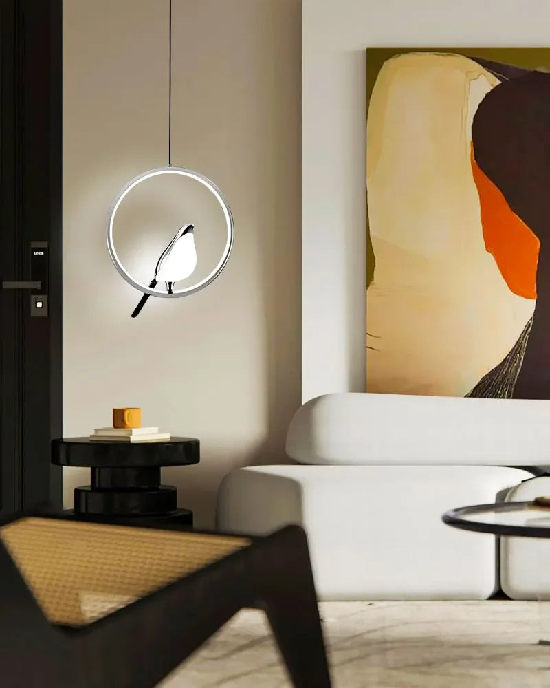 LED Gold Silver Magpie Bird Pendant Light Chandelier for Bedroom Living Room Indoor Hanging Lamp AC110v 220v Drop Shipping Magic Electronics S357670afbe91426fa341db4a66224813O
