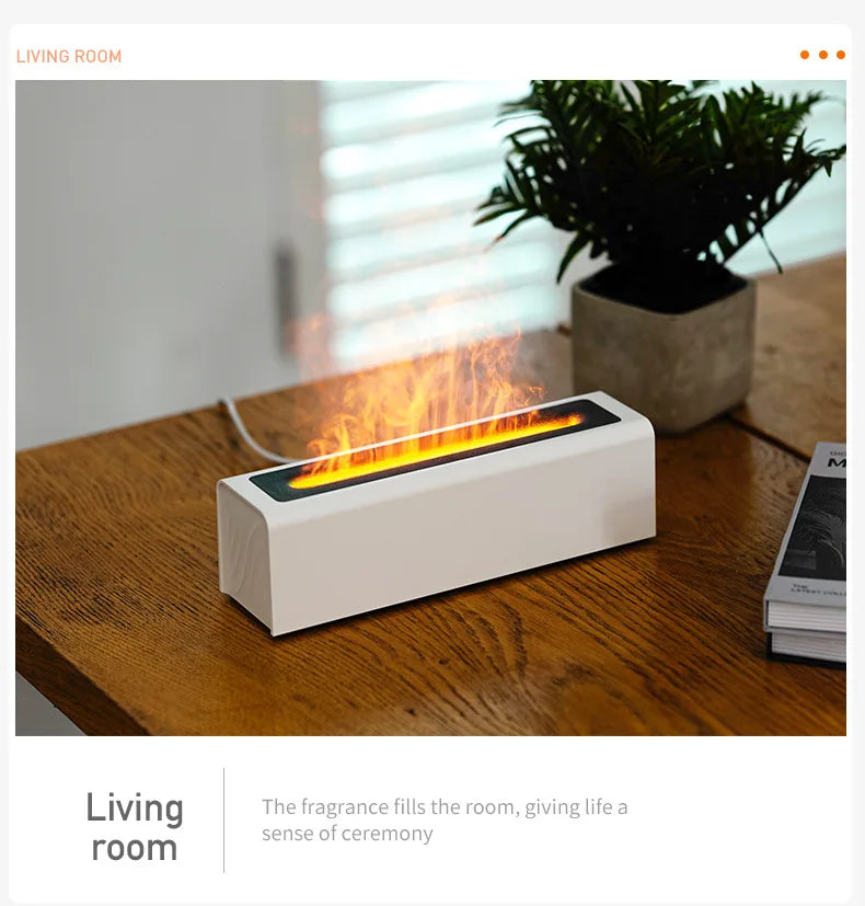 Colorful Simulation Flame Diffuser USB Plug-in Fragrance Office Home Flame Humidification Diffuser Diffuser Magic Electronics S36a6dab886b94ccb8058593501b53ac3o