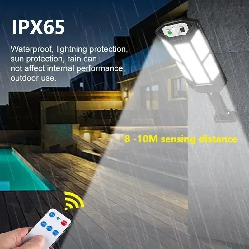 Newest Solar LED Light 300000LM Outdoor Solar Lamp Of Motion Sensor 4 Mode Waterproof IP65 Solar Garden Light Street Yard Lanter Magic Electronics S36e72db4f22e481191a64e75b28d7167f