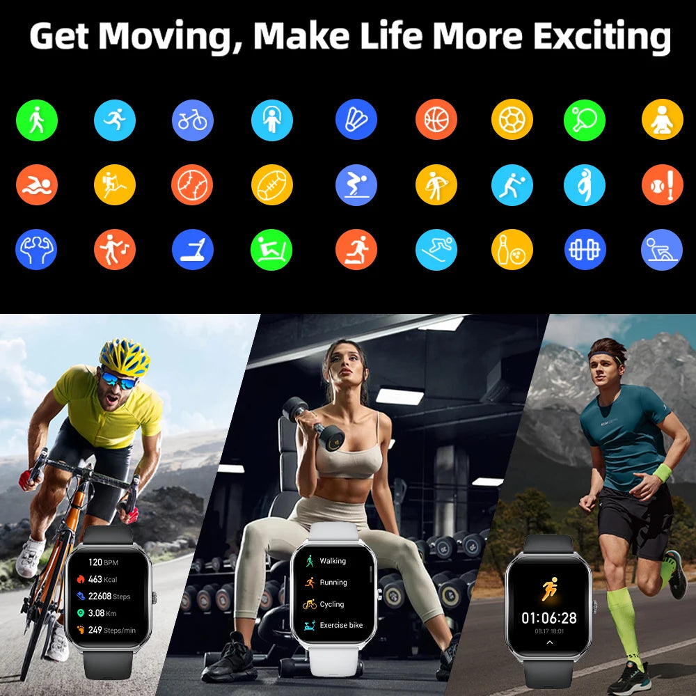 New Ultra Thin Smart Watch men 1.96" AMOLED 360*360 HD Pixel Display Always Show Time Call Reminder Smartwatch Ladies For huawei Magic Electronics S37b6ebe11d154604b30f1fec8a9c23bbr