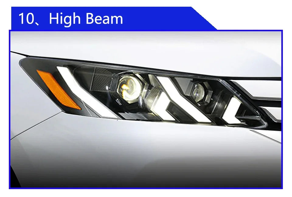 Car Headlight Assembly For Honda Accord 9th 2013-2015 Upgrade LED Lamborghini Style Projector Lens Car Tool Accessories - Magic Electronics